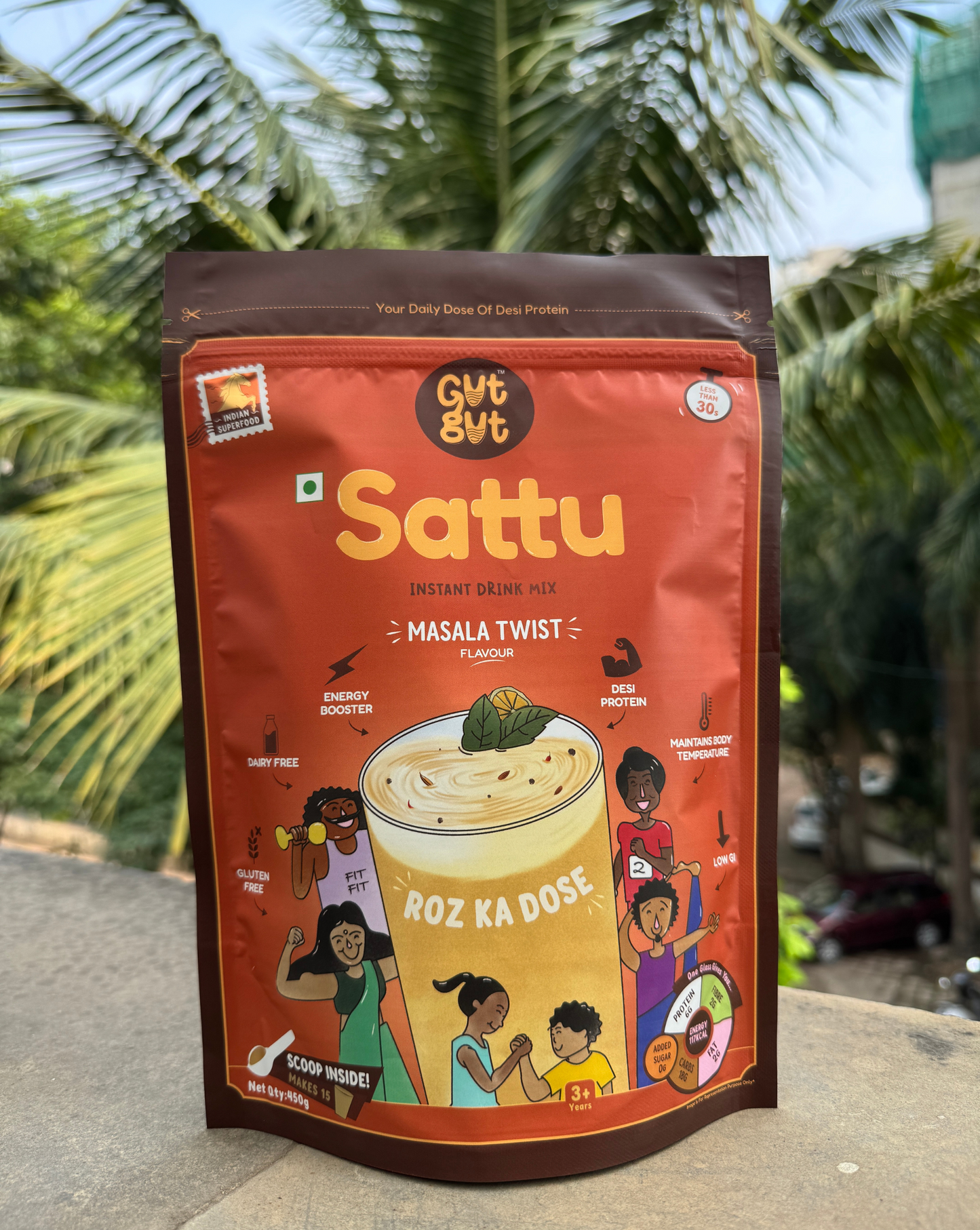 Sattu - Masala Twist | 15 Glasses | 450gms